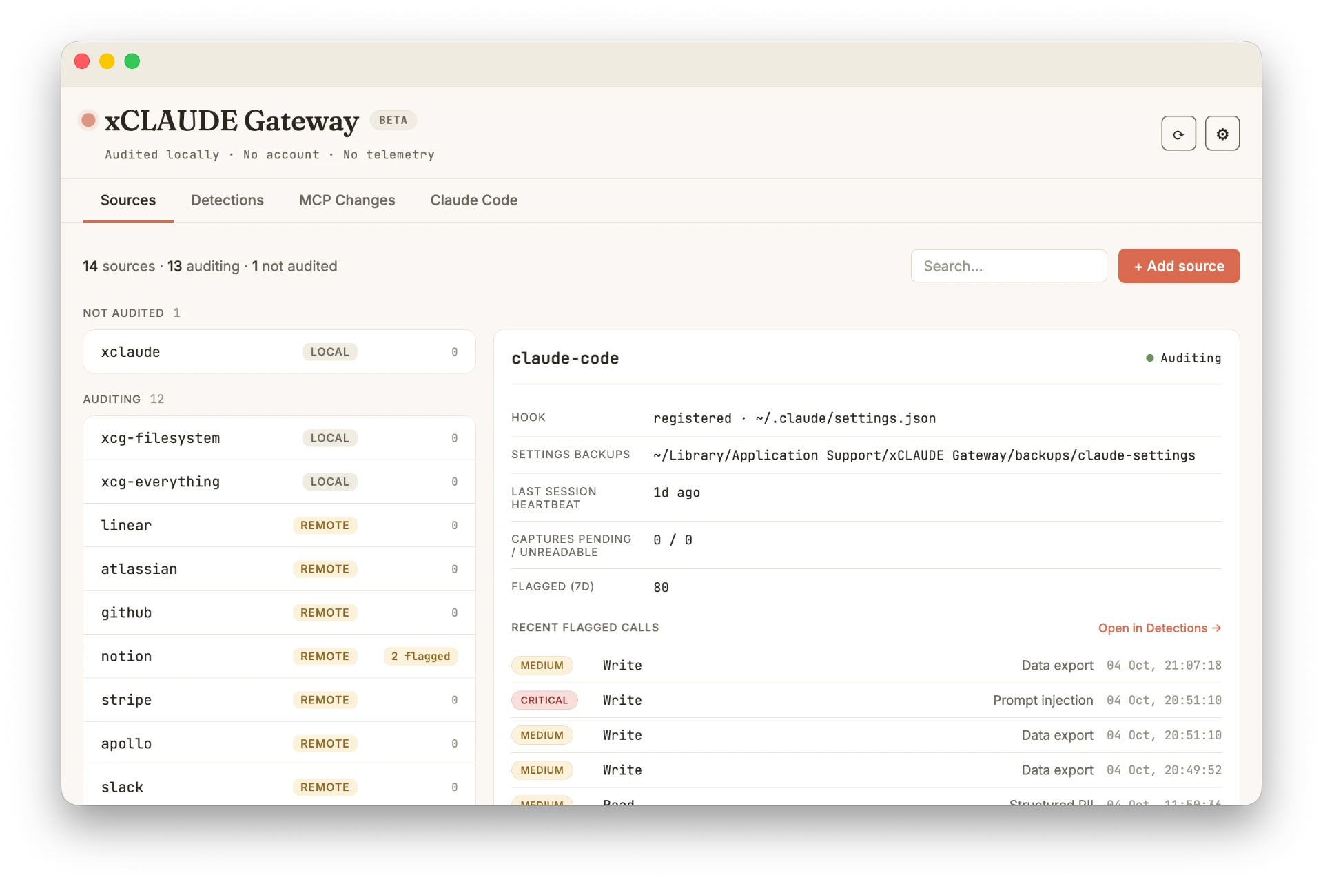 xCLAUDE Gateway — Claude Code source